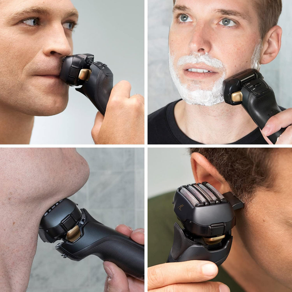 Panasonic ARC5 Electric Razor for Men with Pop-up Trimmer, Wet Dry 5-Blade Electric Shaver with Intelligent Shave Sensor and 16D Flexible Pivoting Head - ES-LV67-K (Black) (Renewed)