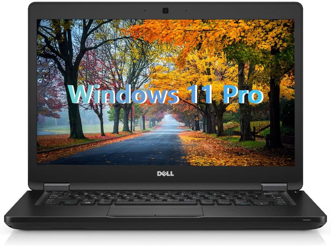 Dell Latitude 5480 Business Laptop, 14'' FHD Windows 11 Pro Notebook, Core i7-7600, 16GB RAM, 512GB Solid State Drive (Renewed)