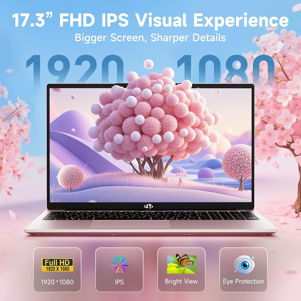NIMO 17.3' IPS FHD-Gaming-Laptop, AMD Ryzen 5 6600H 16GB DDR5 RAM 1TB SSD (Beat i7-1165G7 Up to 4.5GHz) Radeon 660M GPU-Computer with 100W Type-C Backlit Keyboard Fingerprint