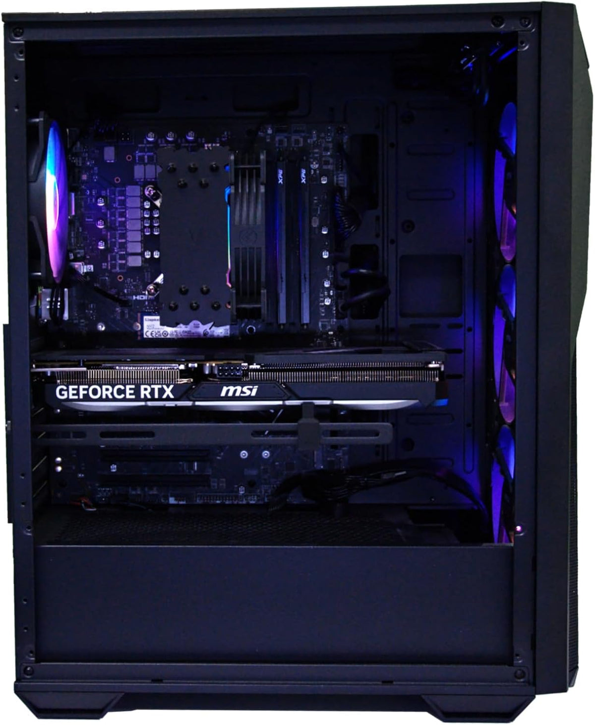 msi Codex R2 Gaming Desktop: Intel Core i7-14700F, Geforce RTX 5060Ti 16G, 32GB DDR5, 2TB M.2 NVMe SSD, 650W 80+ Gold PSU, WiFi 7, Windows 11 Home: B14NVN7-440US