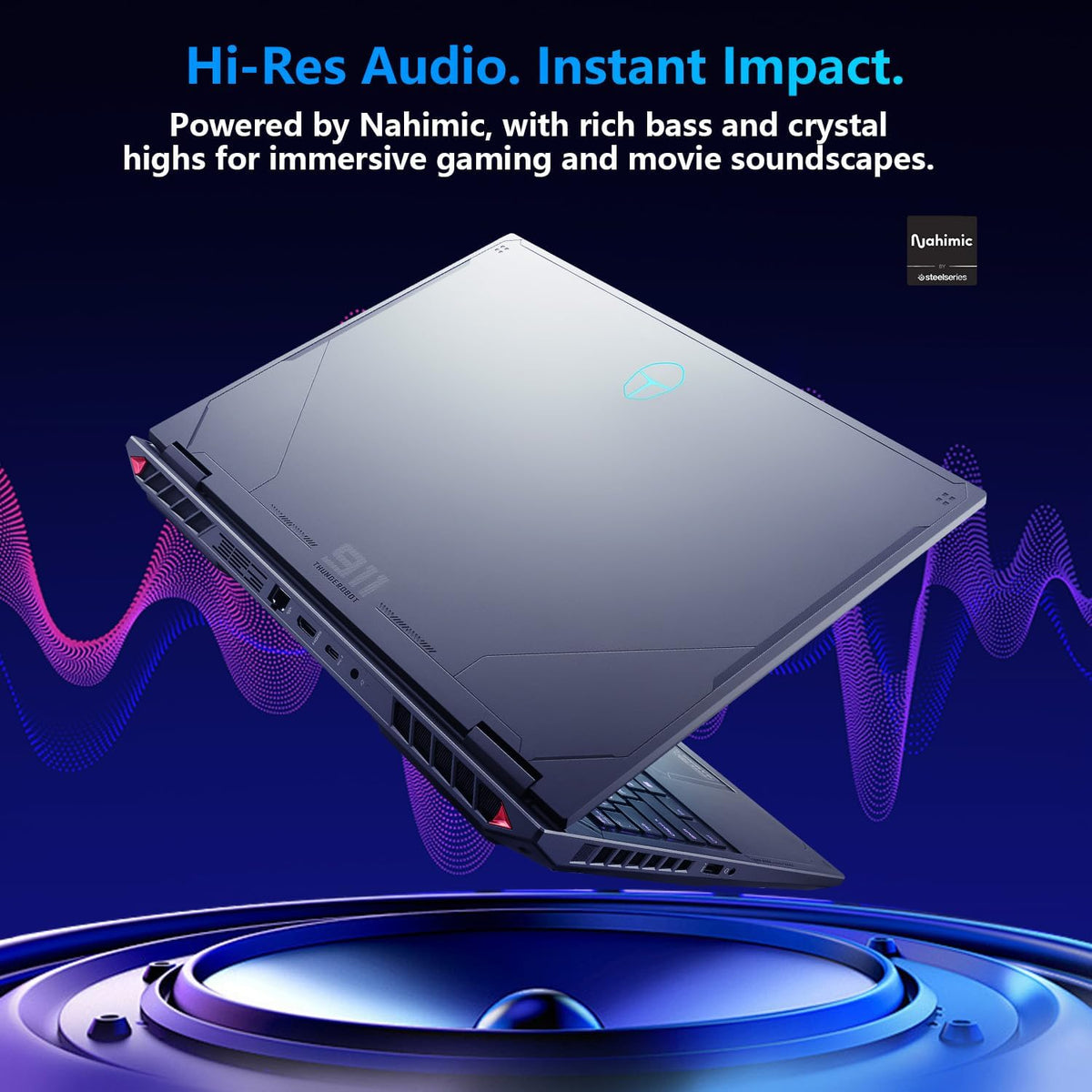 Thunderobot Radiant 16 i9 5070Ti 2.5K 300Hz Gaming Laptop, NVIDIA GeForce RTX 5070 Ti, Core i9-13900HX, 16' QHD+ 300Hz Display, 32GB DDR5, 1TB SSD, RGB Backlit KB, Wi-Fi 6, Win 11 Home, Black