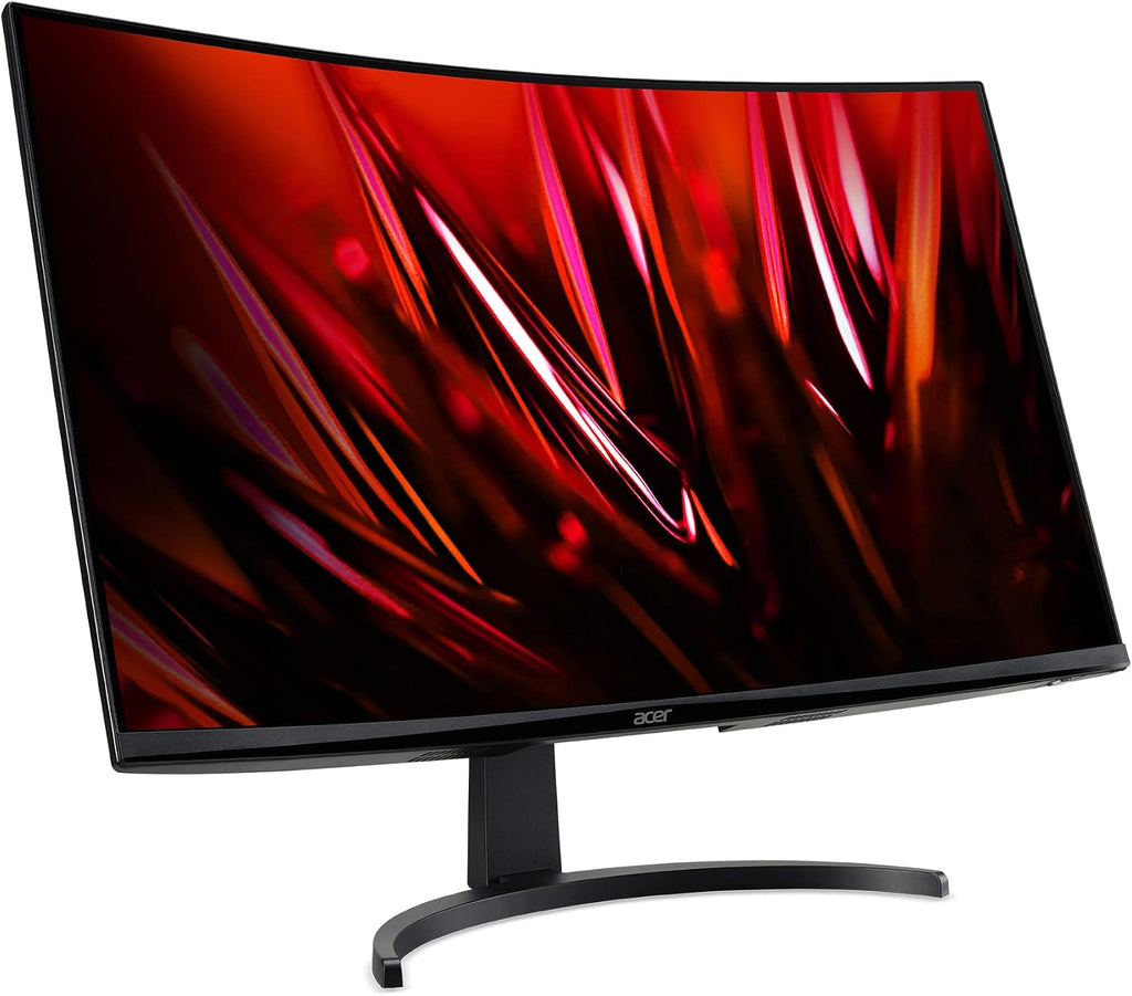 acer Nitro 31.5 Inch WQHD 2560 x 1440 1500R Curved Gaming Monitor | AMD FreeSync | Up to 180Hz Refresh | 1ms (VRB) | Tilt | One Display Port 1.4 & Two HDMI 2.0 | EDA323QU S3bmiiphx