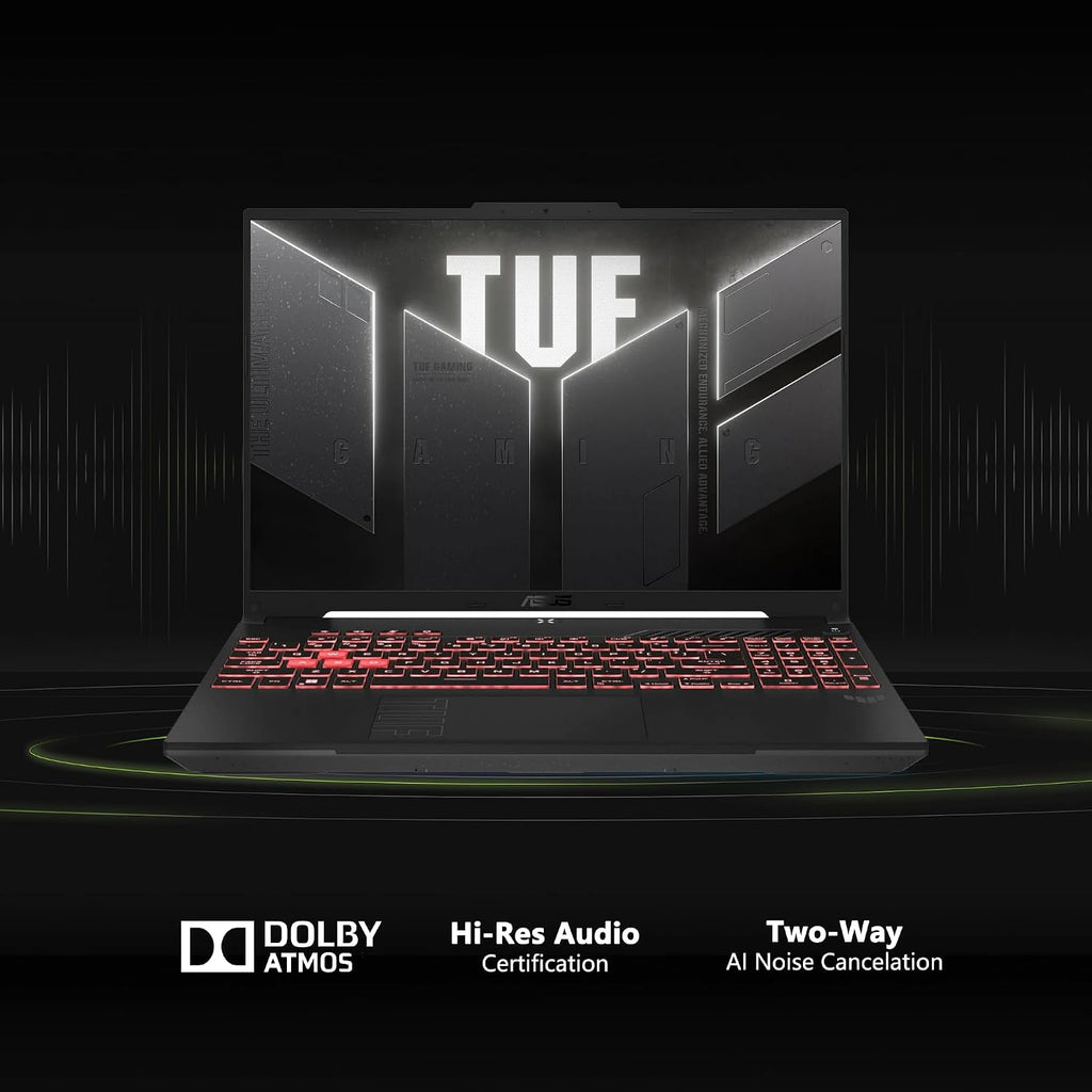 ASUS TUF A16 Gaming Laptop | 16' WUXGA IPS 144Hz | AMD 6-Core Ryzen 7 7445HS | 16GB DDR5 512GB SSD | NVIDIA GeForce RTX 4050 (194 AI Tops) | Backlit Keyboard USB 4 Wi-Fi 6 Win11 w/DLCA Accessory