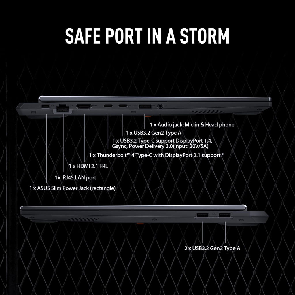 ASUS TUF Gaming F16 (2025) Gaming Laptop, 16' FHD+ 165Hz 16:10 Display, Intel® Core™ i5 Processor 13450HX, NVIDIA® GeForce RTX™ 5050, 16GB DDR5, 512GB PCIe Gen4 SSD, Wi-Fi 6E, Win 11 Home