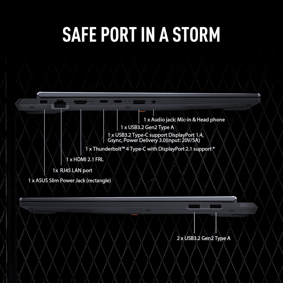 ASUS TUF Gaming F16 (2025) Gaming Laptop, 16' FHD+ 165Hz 16:10 Display, Intel® Core™ i5 Processor 13450HX, NVIDIA® GeForce RTX™ 5050, 16GB DDR5, 512GB PCIe Gen4 SSD, Wi-Fi 6E, Win 11 Home