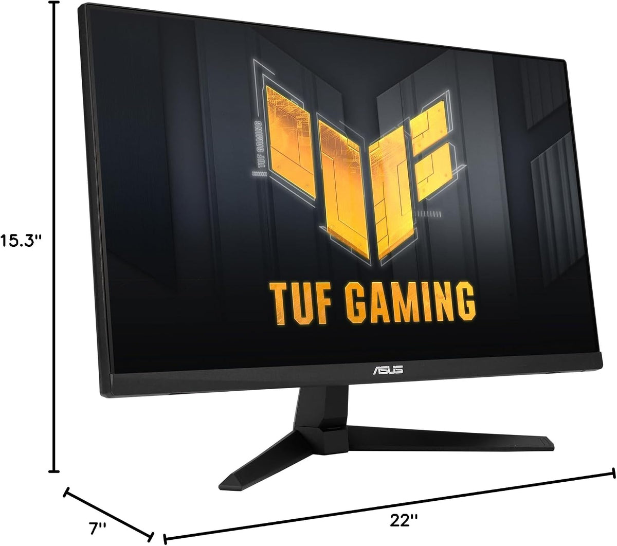 ASUS TUF Gaming 25' (24.5 viewable) 1080P Gaming Monitor (VG259Q3A) – FHD, 180Hz, 1ms, Fast IPS, Extreme Low Motion Blur, FreeSync, Variable Overdrive, Speakers, 99% sRGB, Shadow Boost 3yr Warranty