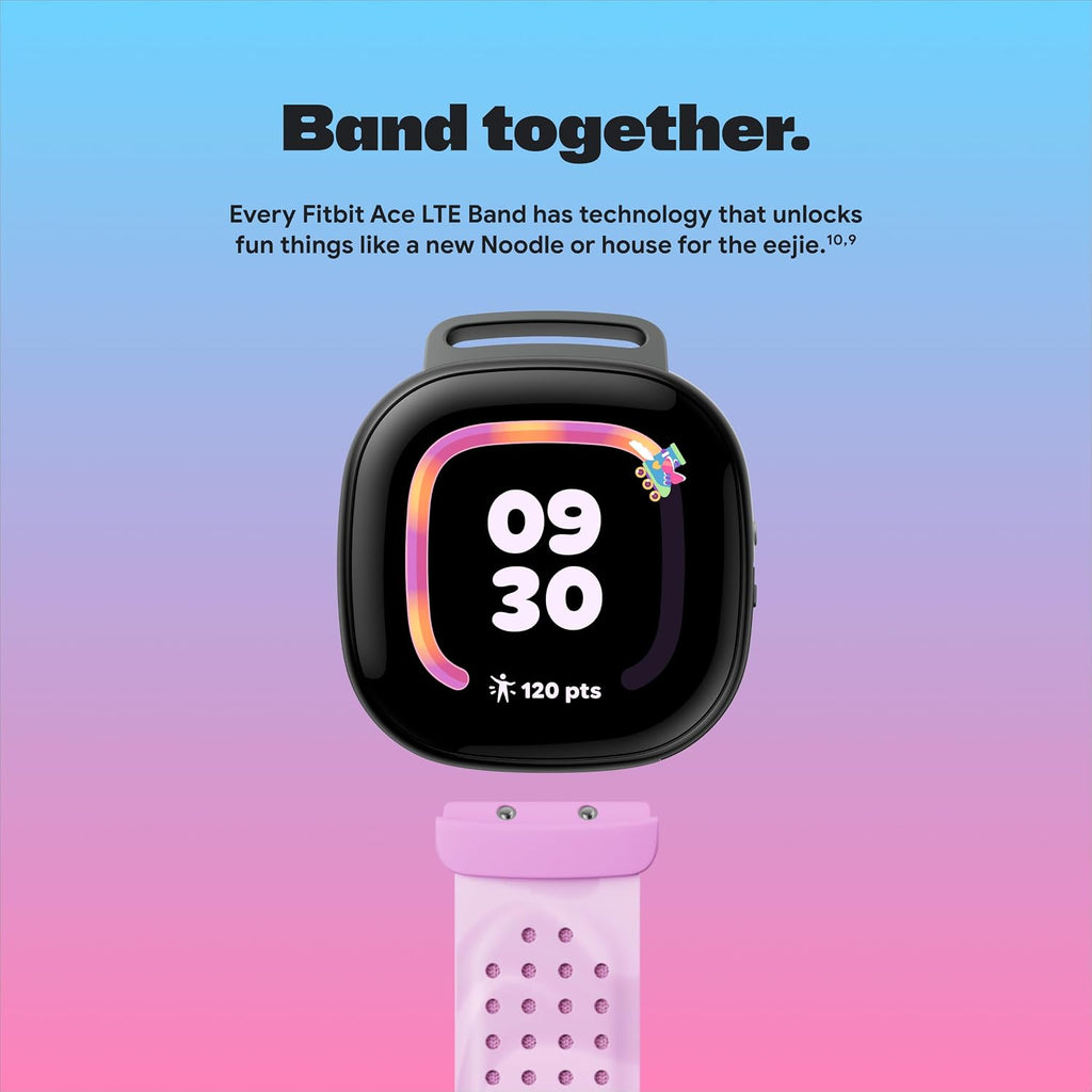 Fitbit Google Ace LTE - Kids Smartwatch with Call, Message, GPS, and Activity-Based Games, Ace Pass Data Plan Required - Spicy - Moovin