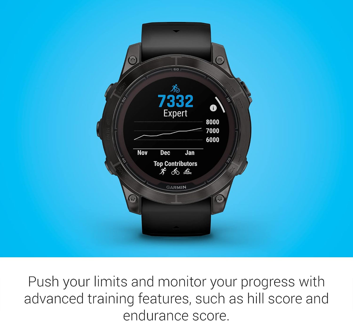 Garmin fēnix 7 Pro Sapphire Solar, Multisport GPS Smartwatch, Built-in Flashlight, Solar Charging Capability, Black