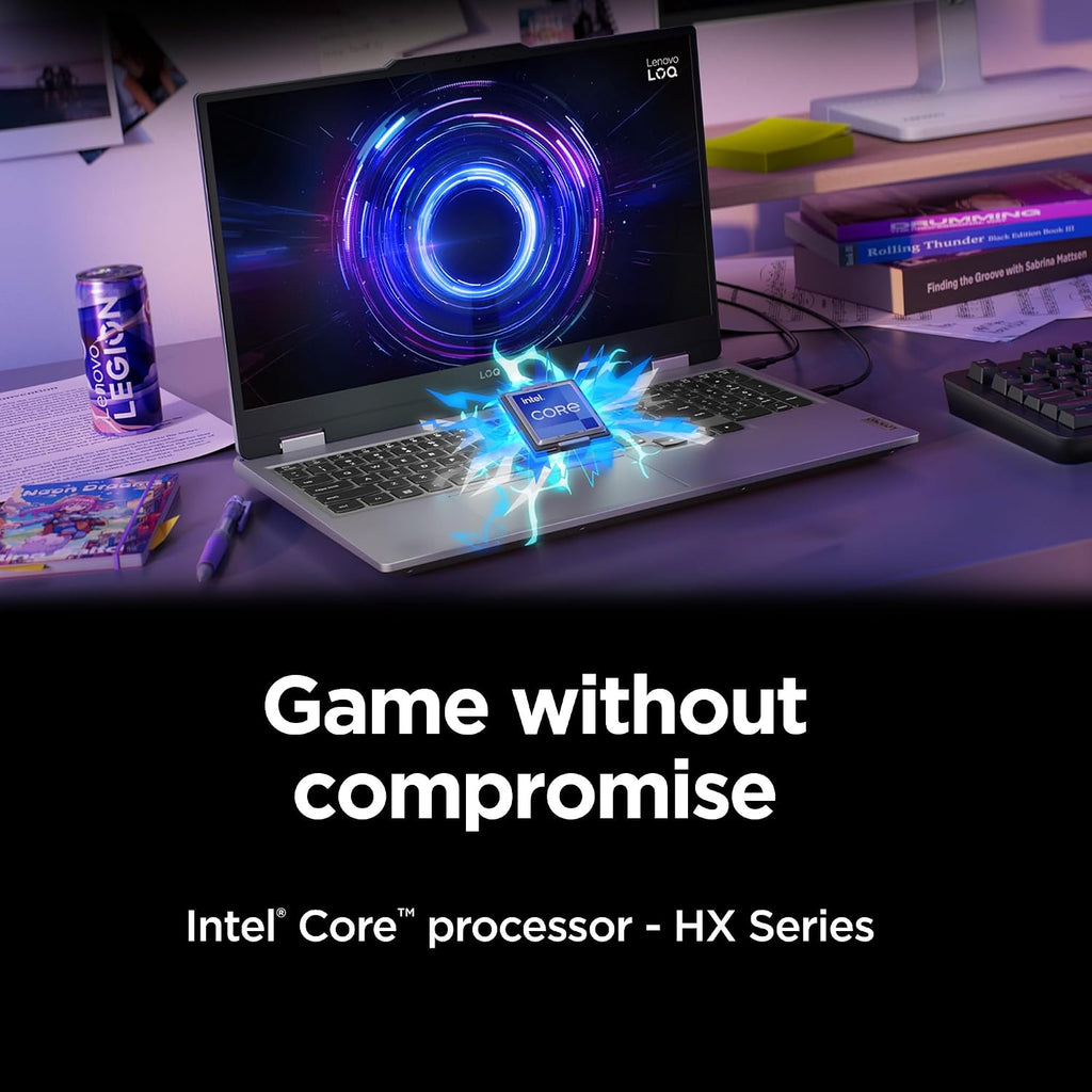 Lenovo Legion LOQ AI-Powered Gaming Laptop - Intel Core i7-13650HX - 15.6' FHD IPS Display, 144Hz - GeForce RTX 5050-16GB Memory - 1TB Storage - G-Sync - Luna Grey