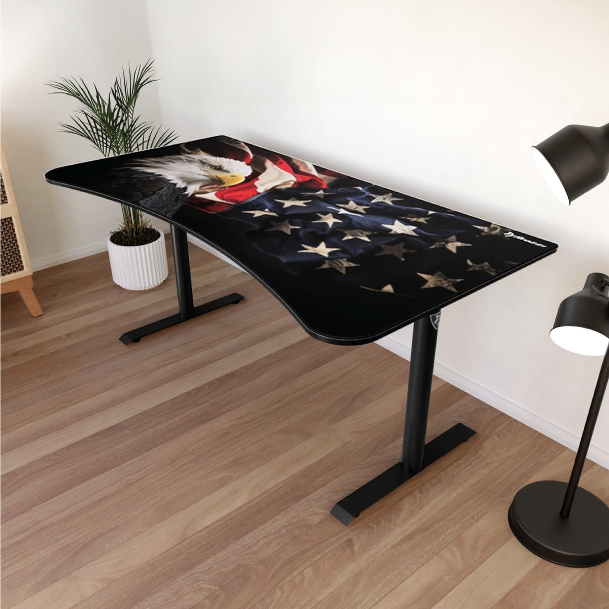 Arozzi Arena Gaming Desk Mat, Full Surface Custom Desk Pad, Interchangeable, Water Resistant & Washable Computer Desk Mouse Pad with Stitched Edges (D042)