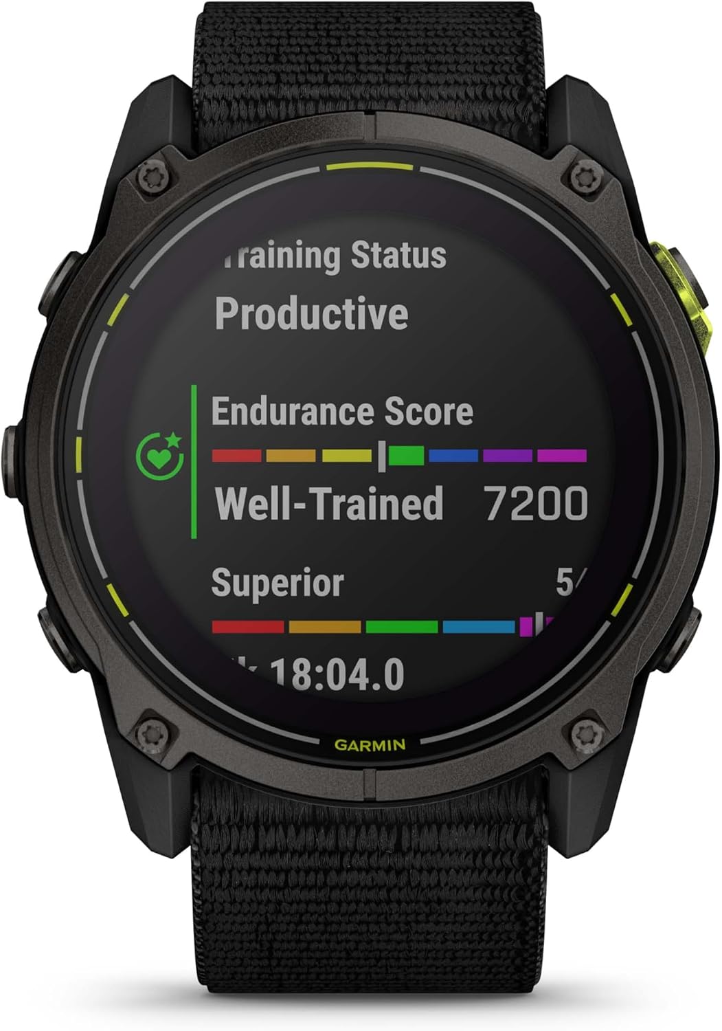 Garmin Enduro 3, Solar, Sapphire Multisport GPS Smartwatch Carbon Gray DLC Titanium with Black Ultrafit Nylon Strap, 90 Days Battery, Built-in LED Flashlight, Fitness Smart Watch Bundle