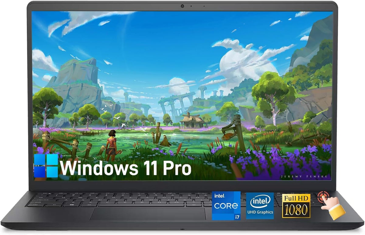 Dell 15 Touchscreen Business Laptop(2025) - 15.6' FHD Touch Display, Intel 10-Core i7-1355U, Intel UHD Graphics, Wi-Fi 6, Copilot AI, Type-C, 64 GB RAM, 2 TB SSD