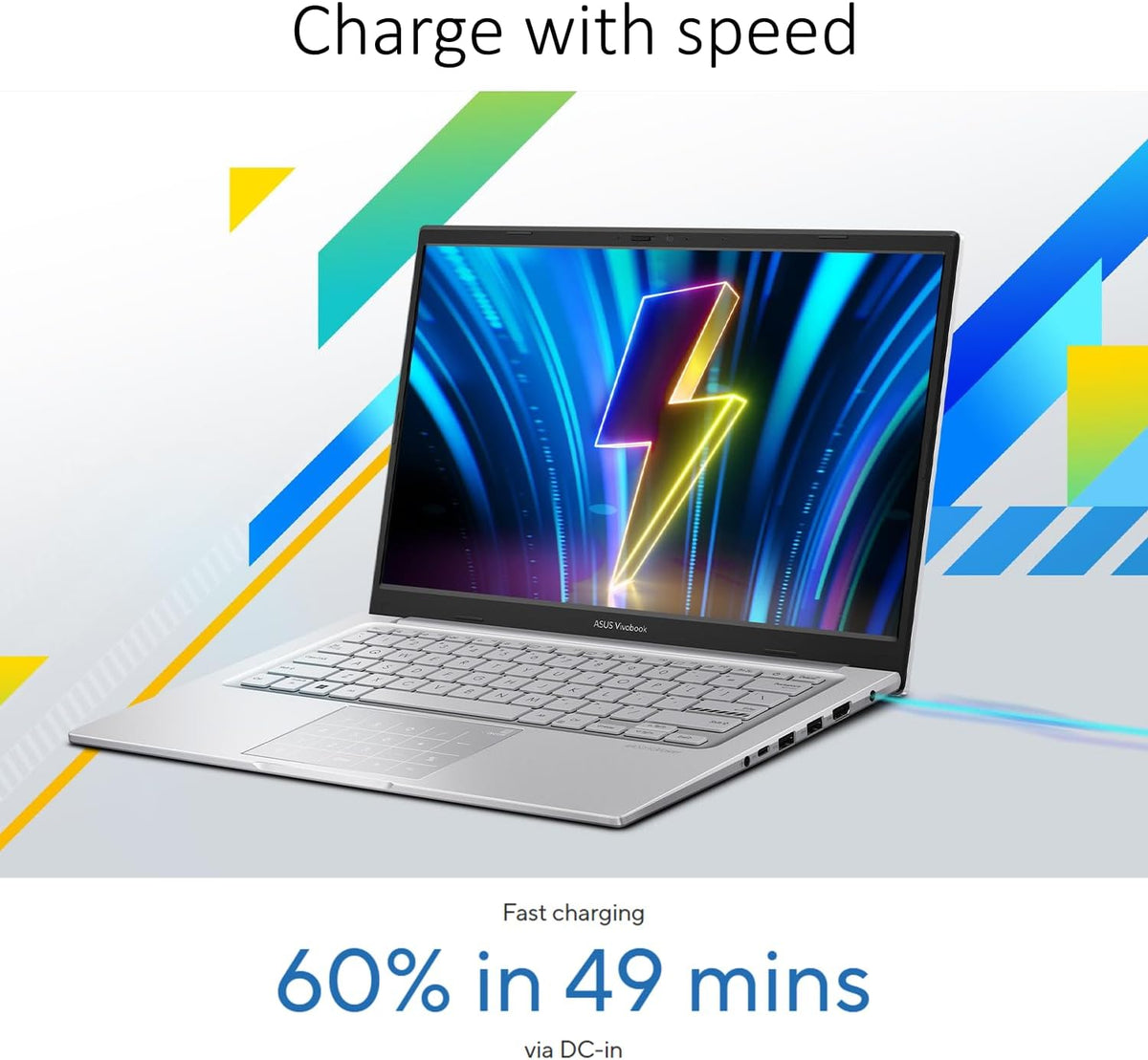ASUS Vivobook 14 Inch FHD Laptop for Everyday Use | Intel Core 13th Gen 6-Core CPU | 8GB RAM, 512GB SSD | Quiet Blue | Windows 11 | 8HR Battery, FastCharge | Privacy Shutter | Intel UHD Graphics