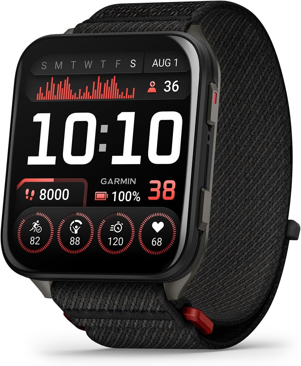 Garmin Venu X1 Thin and Lightweight GPS Smartwatch, 2' AMOLED Display, Sapphire Lens, LED Flashlight, Built-in Maps, 100+ Sports Apps, Fitness and Wellness Tracking Black with Slate Titanium Caseback