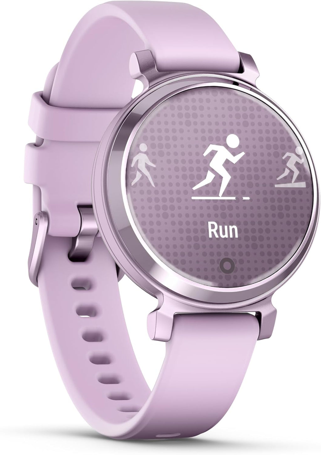 Garmin Lily 2, Small and Stylish Smartwatch, Hidden Display, Patterned Lens, Up to 5 Days Battery Life, Lilac (Renewed)