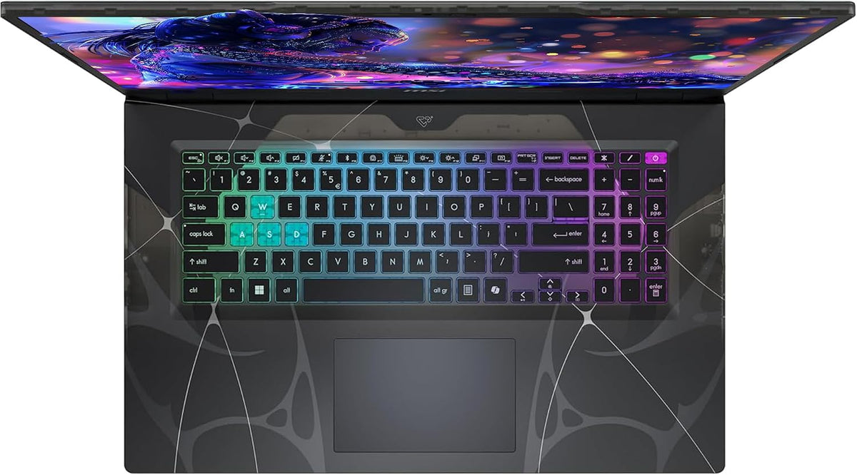 msi Cyborg 17 Gaming Laptop, Intel 7-240H, 16 GB DDR5 RAM, 2 TB PCIe SSD, 17.3' FHD (1920x1080) 144Hz Display, Nvidia G-Force RTX 5060, 4-Zone RGB Keyboard, W11 Home, Translucent Black