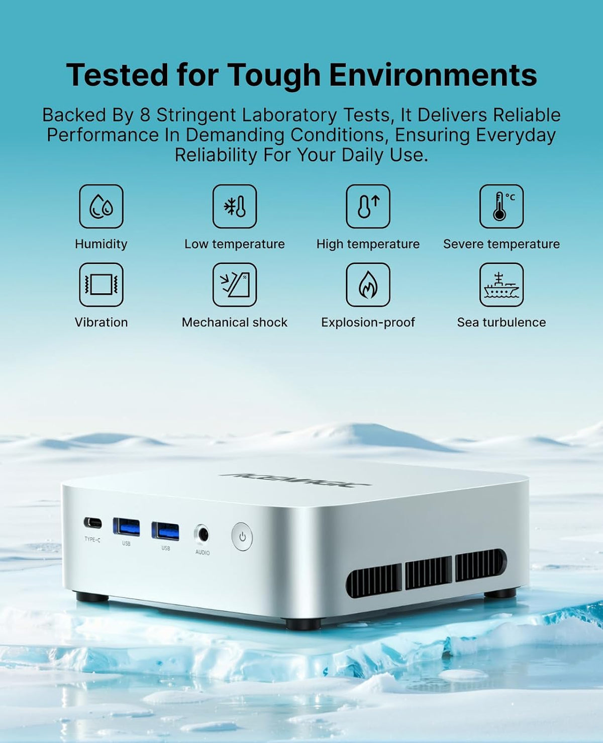 ACEMAGIC K1 Mini PC AMD Ryzen 4300U (Beats i3-10110U/3500U), 8GB RAM 256GB SSD, Mini Desktop Computer 4K Triple Display/4xUSB3.2, USB-C WiFi/BT, VESA GbE, HTPC/Business Office Micro Pc