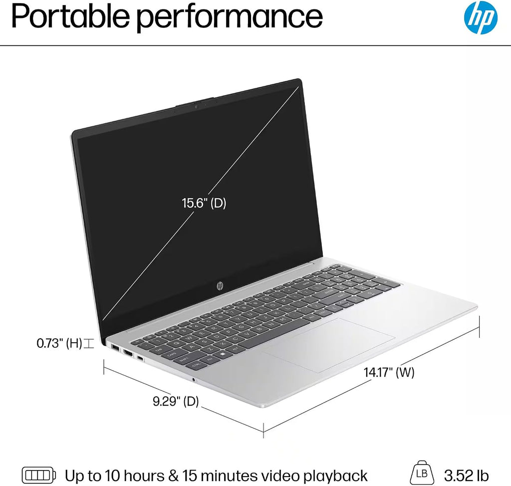 HP Flagship Touchscreen Laptop Computer - Win 11 Pro • Microsoft Office Lifetime • 15.6' Full HD Touchscreen • Intel i3 1215U • Wi-Fi 5 • Anti-Glare HD Display w/Laptop Bundle(16G RAM • 1TB SSD)