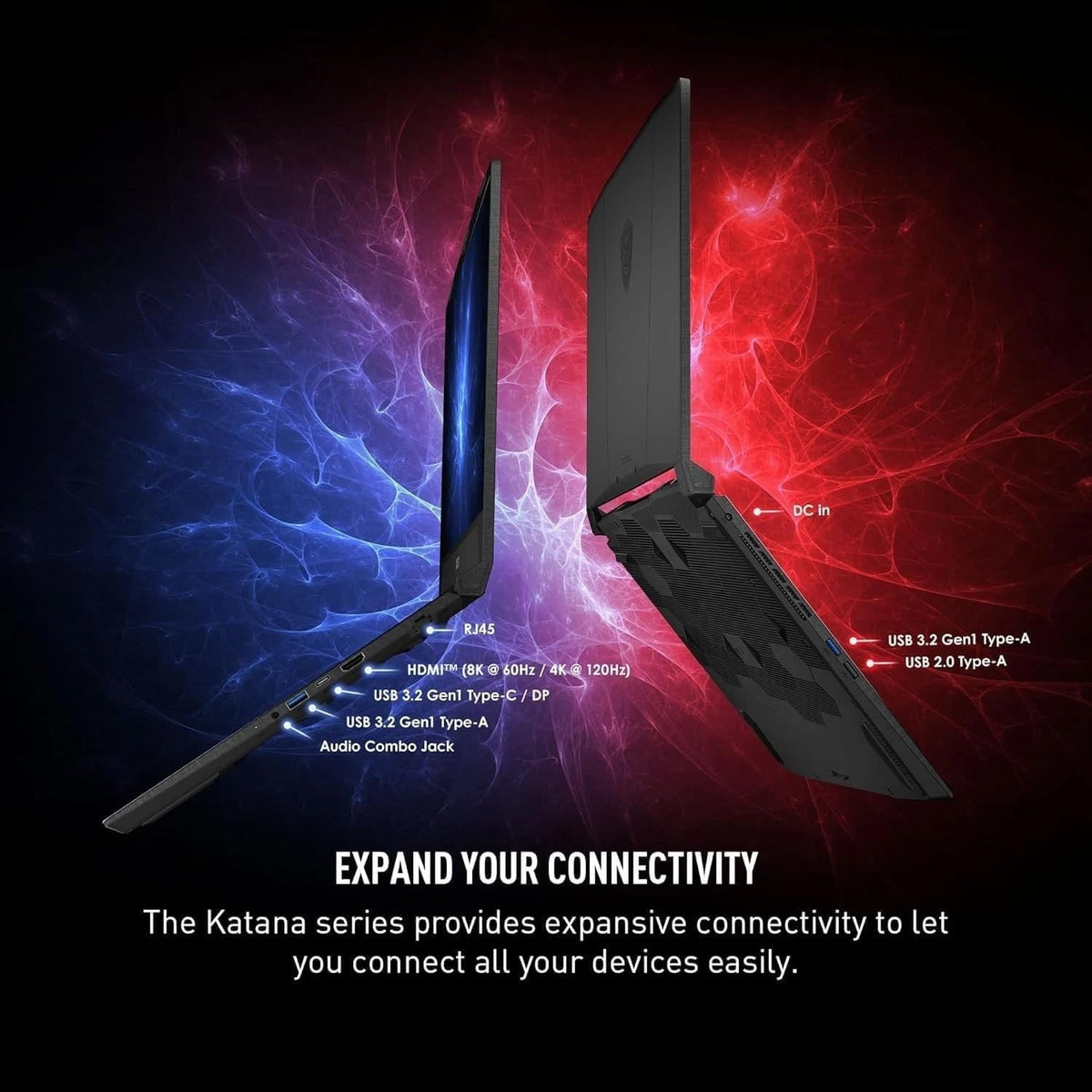 MSI Katana 15HX Gaming Laptop, NVIDIA GeForce RTX 5070 8GB GDDR7, 14th Gen Intel Core i7-14650HX, 15.6' 165Hz QHD (2560x1440) Display, 64 GB DDR5 RAM, 2 TB SSD, RGB Backlit KB, Win 11 Pro, Copilot AI