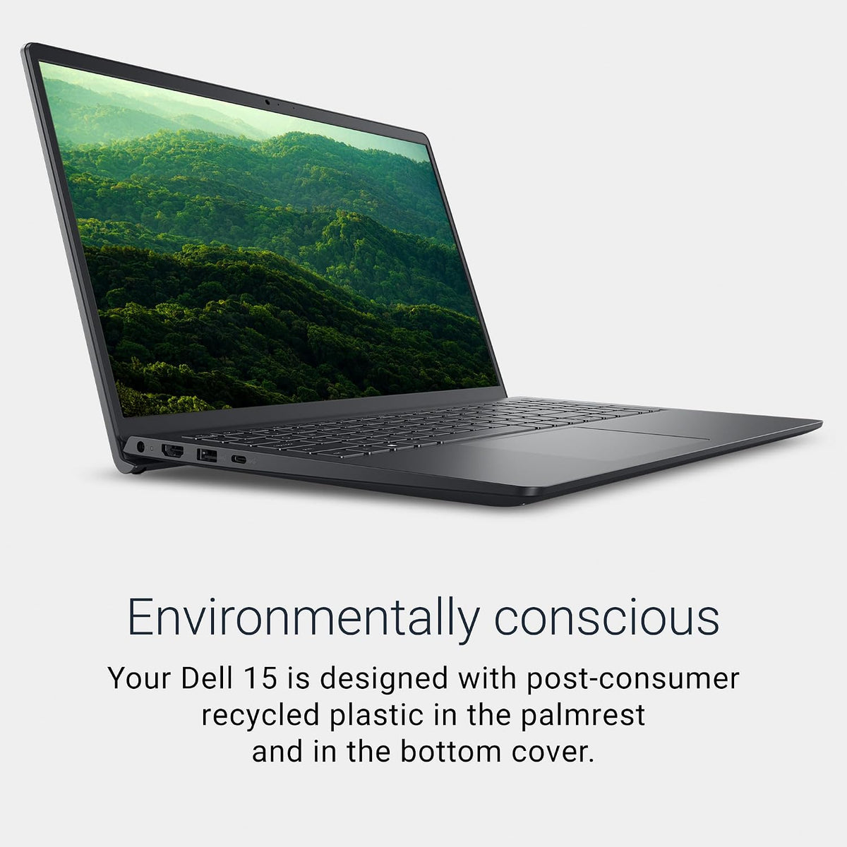 Dell 15 Laptop DC15255-15.6-inch FHD 120Hz Display, AMD Ryzen 5-7520U, 8GB LPDDR5 RAM, 512GB SSD, Radeon 610M Graphics, Windows 11 Home, Onsite Service - Carbon Black