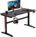 BestOffice Gaming Desk Computer Desk Home Office Desk Extra Large Modern Ergonomic PC Carbon Fiber Writing Desk Table with Cup Holder Headphone Hook