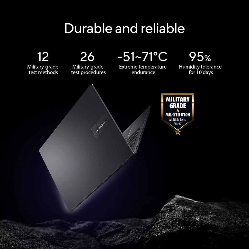 ASUS Vivobook 16 Laptop, 16' WUXGA 1920X1200 16:10 Display, AMD Ryzen™ 5 5625U CPU, AMD Radeon™ Graphics, 8GB RAM, 512GB SSD, Fingerprint Sensor, Windows 11 Home, Indie Black, M1605YA-EH54