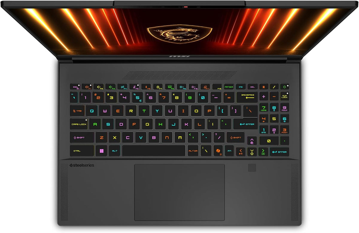 msi Stealth A16 AI+ 16' 240Hz QHD+ OLED Gaming Laptop: AMD Ryzen 9 HX 370, NVIDIA Geforce RTX 5070Ti, 32GB DDR5, 2TB NVMe SSD, Wi-Fi 7, Win 11 Home :Core Black A3XWHG-079US
