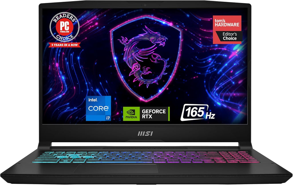 msi Katana 15 15.6' 165Hz QHD Gaming Laptop: Intel Core i7-13620H, NVIDIA Geforce RTX 4070, 16GB DDR5, 1TB NVMe SSD, Cooler Boost 5, Win 11: Black B13VGK-2000US