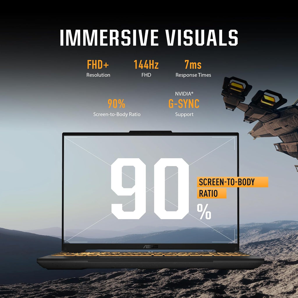 ASUS TUF Gaming F16 (2024) Gaming Laptop, 16' FHD+ 144Hz IPS-Level 16:10 Display, Intel® Core™ i7-13620H Processor, NVIDIA® GeForce RTX™ 4050, 16GB DDR5, 512GB PCIe Gen4 SSD, Wi-Fi 6, Win 11 Home