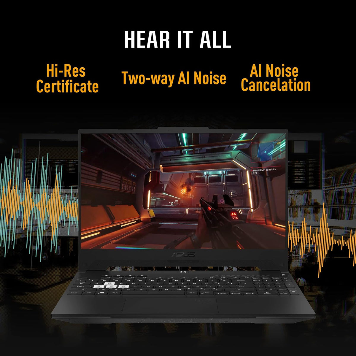 ASUS TUF Dash 15 (2022) Gaming Laptop, 15.6' 144Hz FHD Display, Intel Core i5 12450H, GeForce RTX 3050 Ti, 8GB DDR5, 512GB PCIe SSD, Thunderbolt 4, Wi-Fi 6, Windows 11 Home, Off Black, FX517ZE-RS51