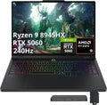 Lenovo Legion Pro 5 16' WQXGA 240Hz Gaming Laptop, AMD Ryzen 9 8945HX, GeForce RTX 5060 8GB GDDR7, 16GB DDR5, 1TB SSD, 24-Zone RGB Backlit Keyboard, 5MP Camera, Win 11, Black, 1TB Docking Station Set