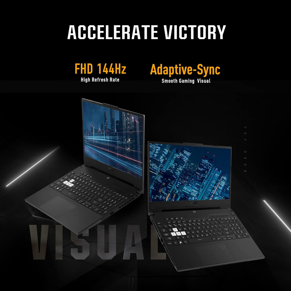ASUS TUF Dash 15 (2022) Gaming Laptop, 15.6' 144Hz FHD Display, Intel Core i7-12650H, GeForce RTX 3050 Ti, 16GB DDR5, 512GB SSD, Thunderbolt 4, Windows 11 Home, Off Black, FX517ZE-ES73
