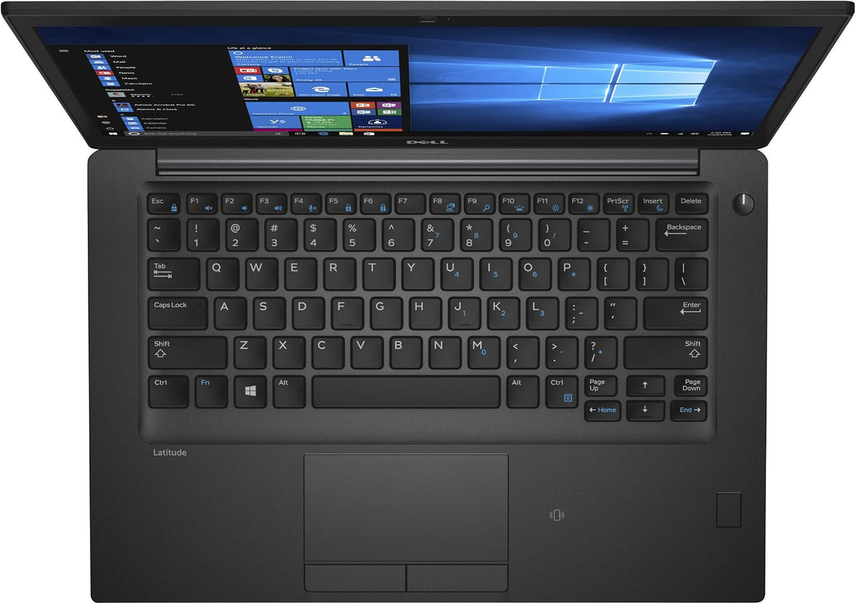 Dell Latitude 7480 14in FHD i5-6300U 16GB 256GB SSD Webcam Backlit Keyboard Black (Renewed)