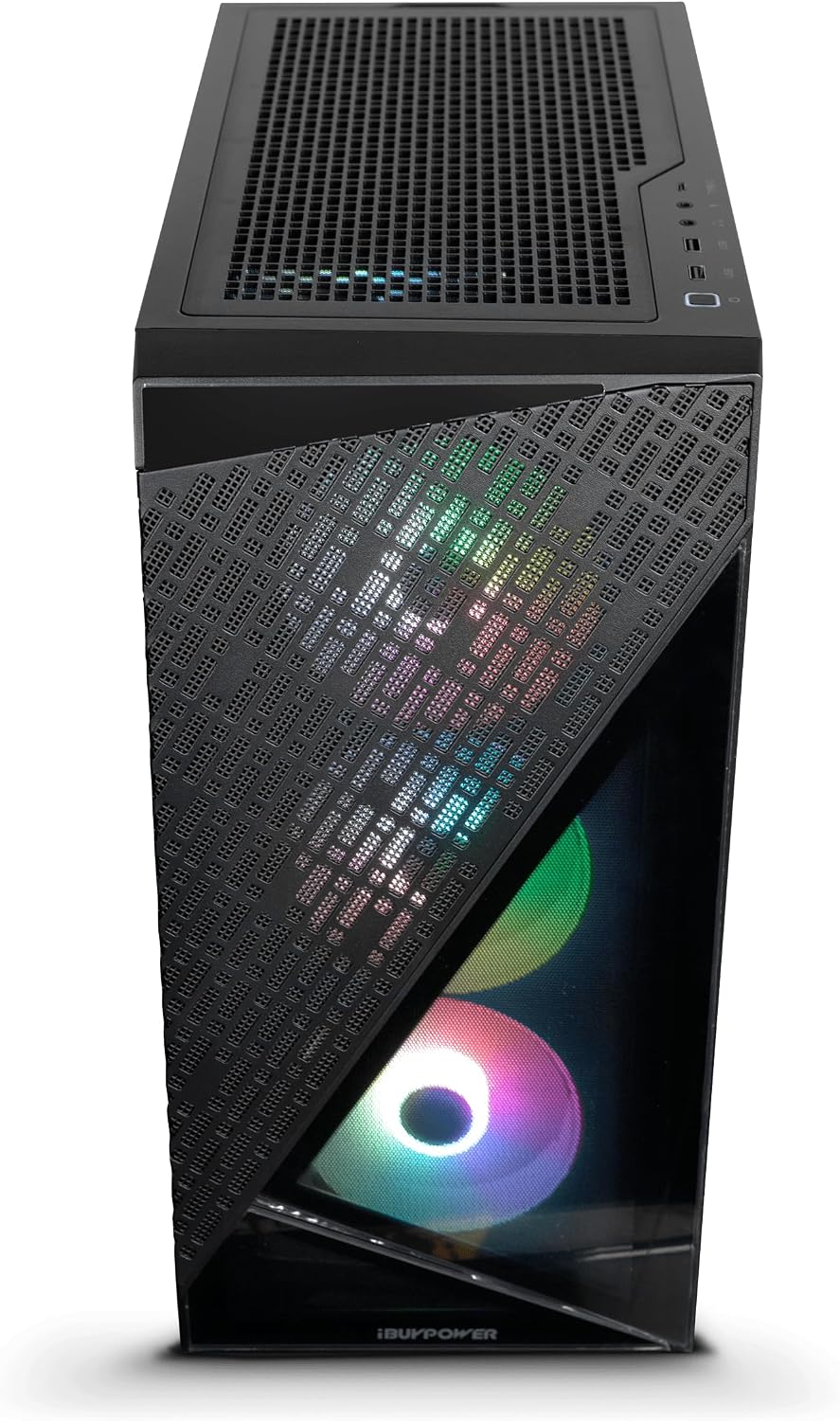 iBUYPOWER SlateMesh Gaming PC Computer Desktop,13th Gen Intel Core i7-13700F, NVIDIA GeForce RTX 4060 8GB, 32GB DDR4 RAM, 2TB SSD, WiFi Ready, Windows 11 Home
