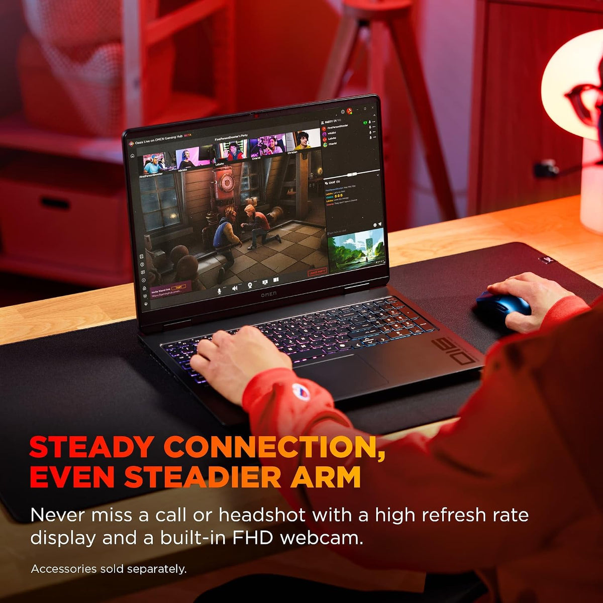 HP OMEN 16 Slim Gaming Laptop w/ Headset (AMD Ryzen 9 8940HX, 32GB DDR5, 1TB SSD, NVIDIA RTX 5060 8GB, 16-core (>Ultra 7-155H)), FHD+ 144Hz Display, 4-Zone RGB Backlit, IR Webcam, Wi-Fi, Win 11 Home