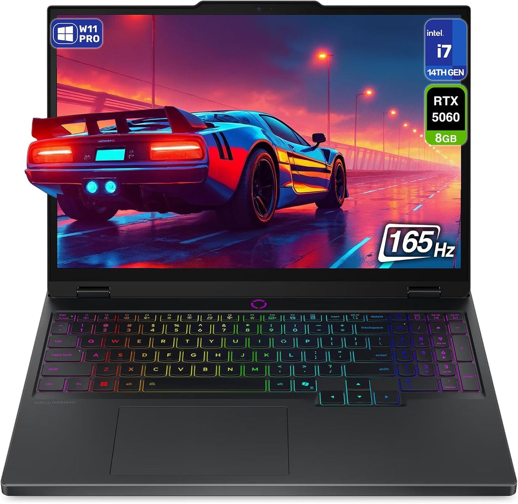 Lenovo Legion 5i AI-Powered Gaming Laptop, Intel i7-14700HX, 32 GB DDR5 5600, 2 TB PCIe SSD, 15.1' WQXGA (2560x1660) Display, Nvidia G-Force RTX 5060, 24-Zone RGB Backlit, W11 Pro, Eclipse Black