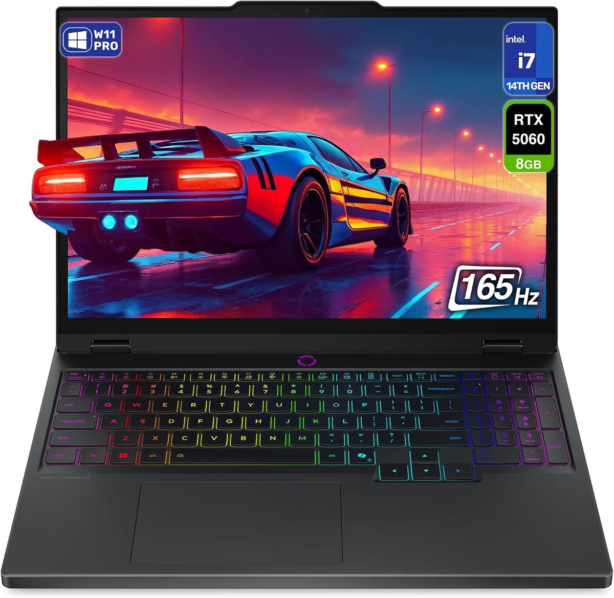 Lenovo Legion 5i AI-Powered Gaming Laptop, Intel i7-14700HX, 32 GB DDR5 5600, 2 TB PCIe SSD, 15.1' WQXGA (2560x1660) Display, Nvidia G-Force RTX 5060, 24-Zone RGB Backlit, W11 Pro, Eclipse Black