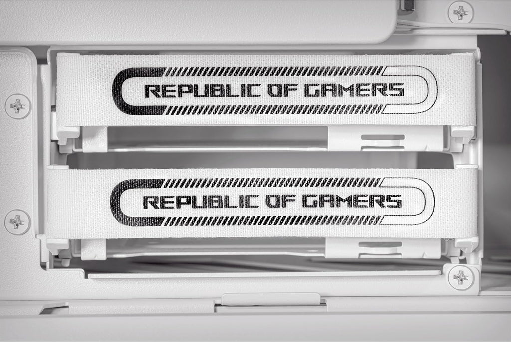 ASUS ROG Hyperion GR701 White EATX Full-Tower Gaming Case, High Airflow Design, Tool-Free Side Panels, Pre-Installed 4x140mm Fans, Supports 420mm Radiators, Built-in GPU Holder, Front USB-C