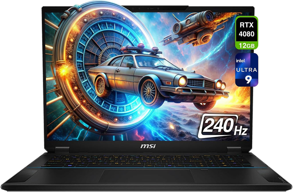 msi Stealth 18 AI Studio Gaming Laptop, Intel Ultra 9-185H, 64 GB DDR5 RAM, 4 TB PCle SSD, 18' QHD+ (2560x1600) 240Hz, Nvidia G-Force RTX 4080, Backlit Keyboard, W11 Home