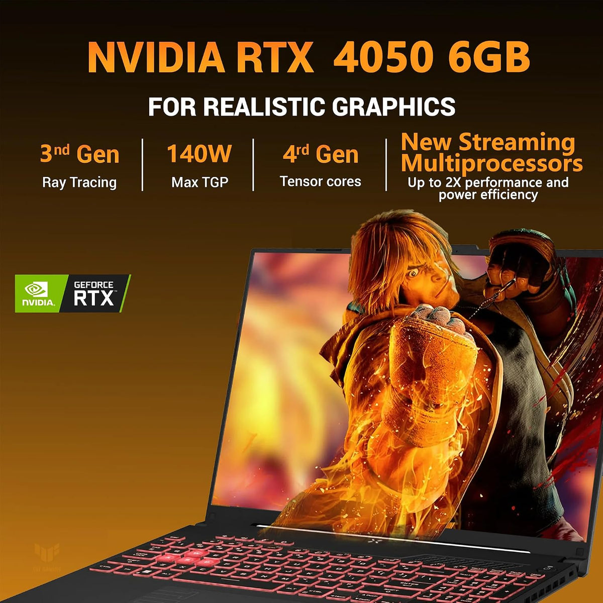 ASUS TUF A16 Gaming Laptop | 16' WUXGA IPS 144Hz | AMD 6-Core Ryzen 7 7445HS | 16GB DDR5 512GB SSD | NVIDIA GeForce RTX 4050 (194 AI Tops) | Backlit Keyboard USB 4 Wi-Fi 6 Win11 w/DLCA Accessory