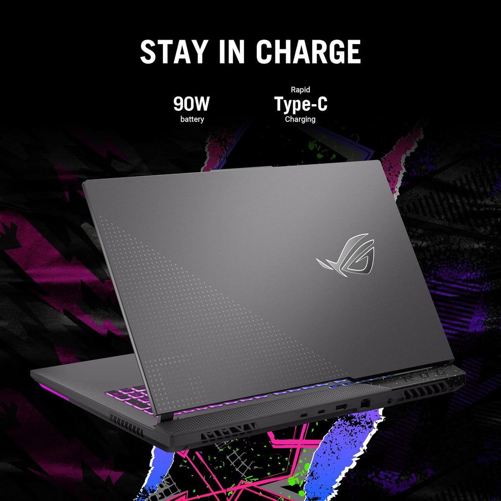 ASUS ROG Strix G17 Gaming Laptop, 17.3' FHD 1920 * 1080 144Hz, AMD Ryzen 9 7845HX, GeForce RTX 4070, 32GB DDR5 RAM, 1TB PCIe M.2 SSD, Wi-Fi 6, RGB Backlit Keyboard, Windows 11 Home, Black