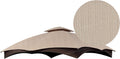 APEX GARDEN Replacement Canopy Top for the Lowe's Gazebo Model #GF-12S004B-1 / GF-12S004BTO (Beige Ripstop Fabric)