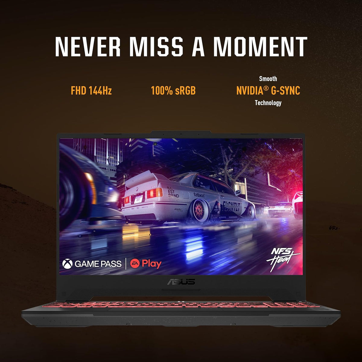 ASUS TUF Gaming A15 Gaming Laptop, 15.6' FHD 144Hz, 100% sRGB Display, GeForce RTX 4050, AMD Ryzen 7 7435HS, 16GB DDR5, 512GB PCIe SSD, Wi-Fi 6, Windows 11, FA507NUR-AS73