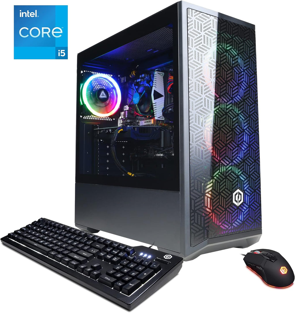 CYBERPOWERPC Gamer Xtreme VR Gaming PC, Intel Core i5-11400F 2.6GHz, 8GB DDR4, GeForce RTX 2060 6GB, 500GB NVMe SSD, WiFi Ready & Win 11 Home (GXiVR8060A11)