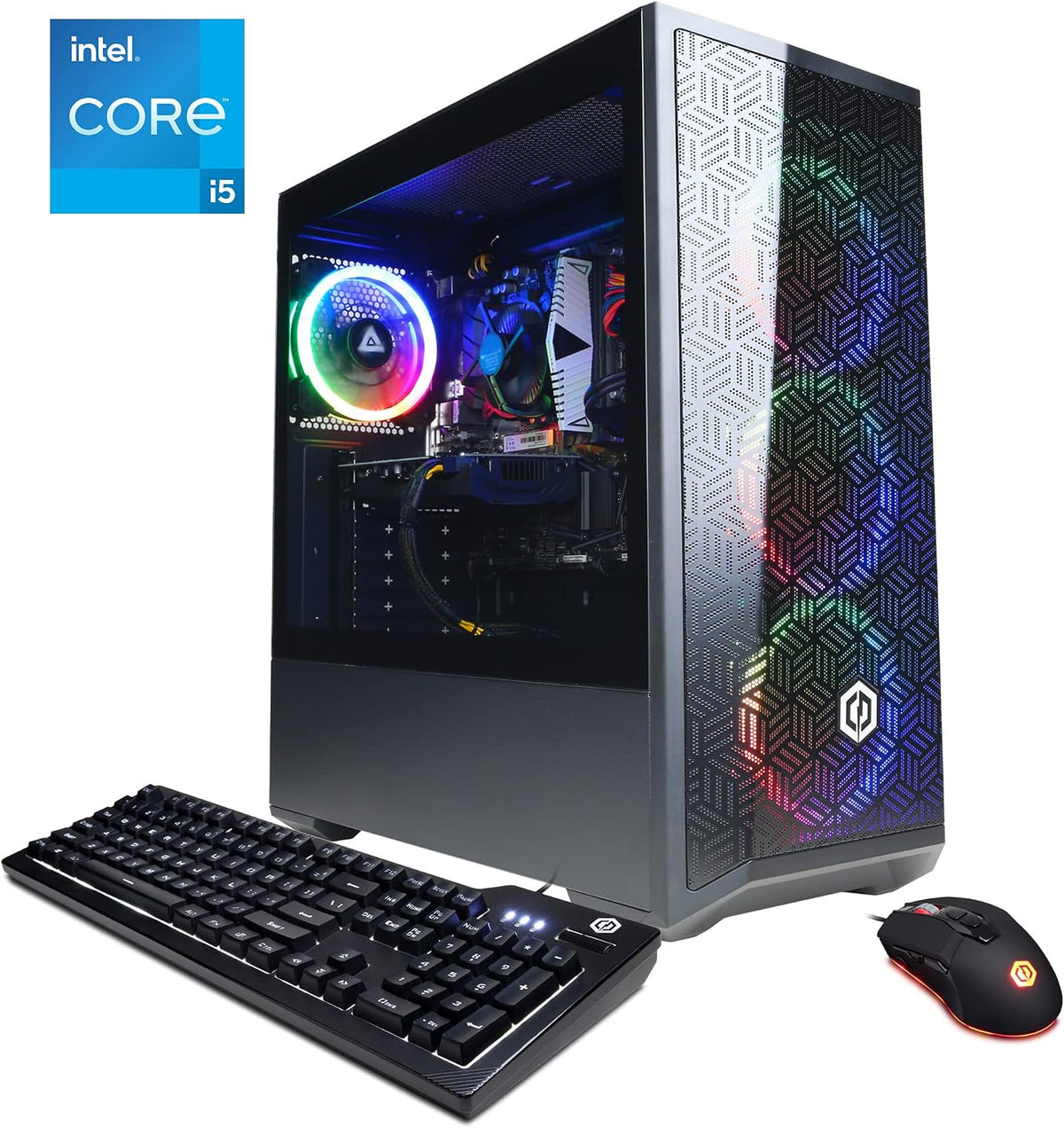 CYBERPOWERPC Gamer Xtreme VR Gaming PC, Intel Core i5-11400F 2.6GHz, 8GB DDR4, GeForce RTX 2060 6GB, 500GB NVMe SSD, WiFi Ready & Win 11 Home (GXiVR8060A11)