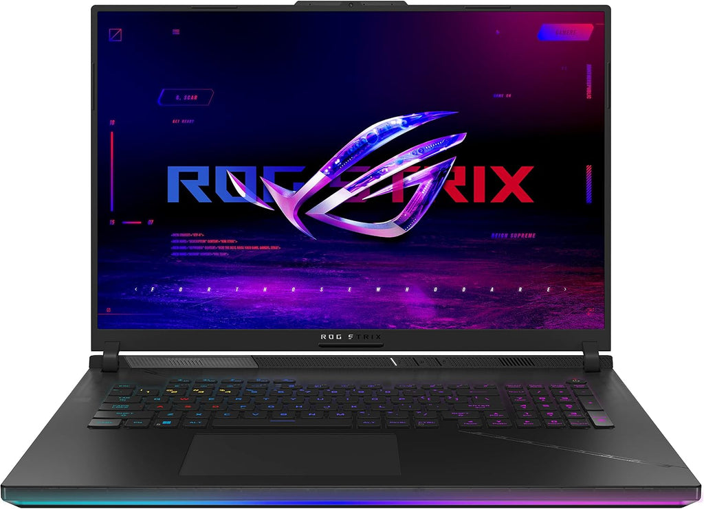 ASUS ROG Strix Scar 18 (2023) Gaming Laptop, 18' Nebula Display 16:10 QHD 240Hz/3ms, GeForce RTX 4090, Intel Core i9-13980HX, 32GB DDR5, 2TB PCIe SSD, Wi-Fi 6E, Windows 11 Pro, G834JY-XS97,Black