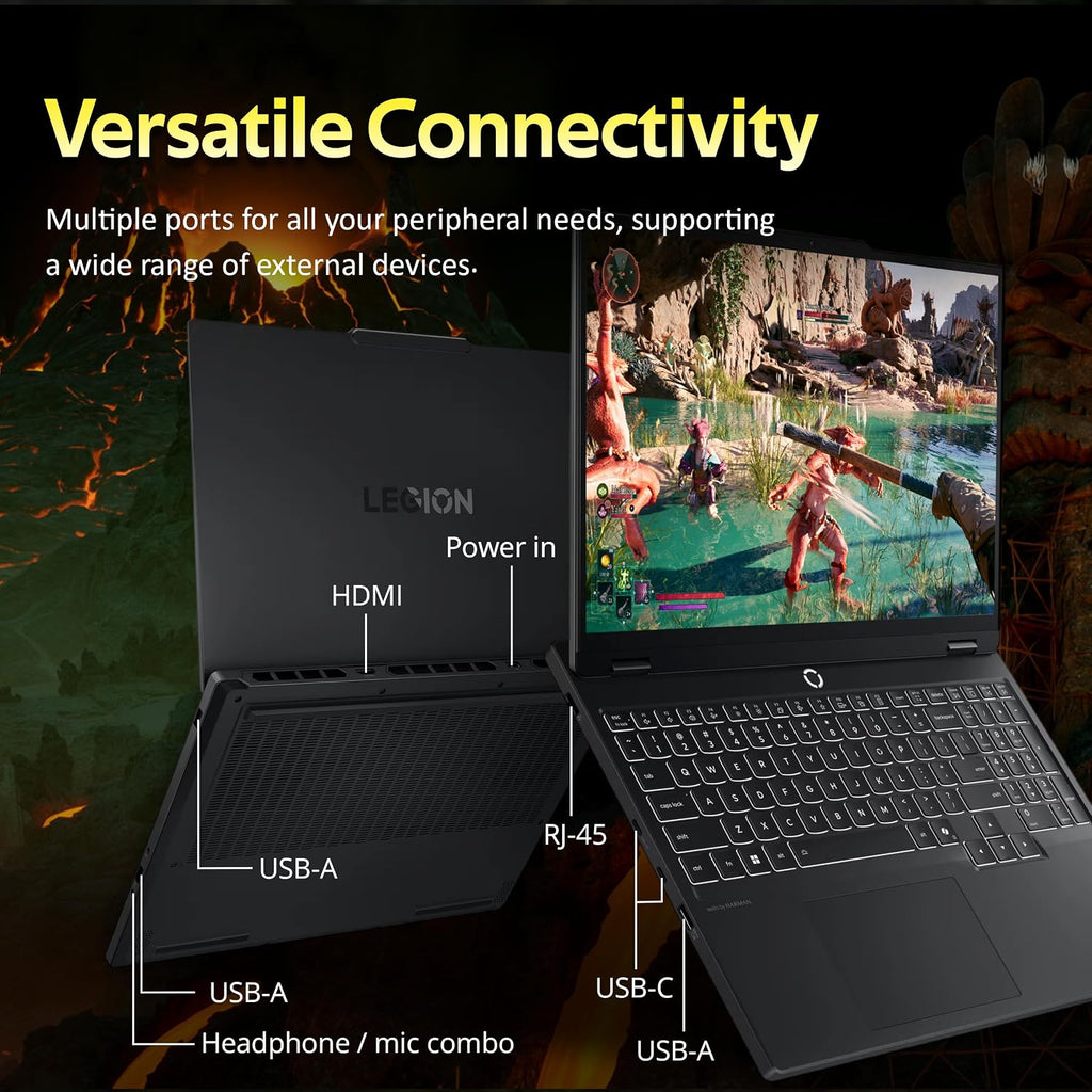 Lenovo Legion 5 15.3' WUXGA 165Hz Gaming Laptop, AMD Ryzen 7 260, GeForce RTX 5060, 64GB DDR5, 5TB Storage (4TB SSD+1TB Docking Station Set), Backlit Keyboard, HD Camera, Wi-Fi 6, Win 11 Pro, Black