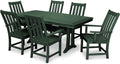 Polywood Vineyard 7-Piece Dining Set (Green)