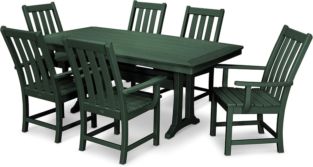 Polywood Vineyard 7-Piece Dining Set (Green)