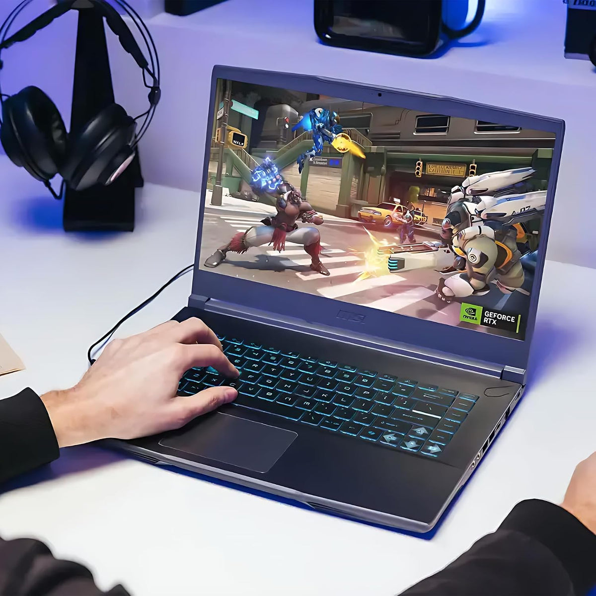 msi Thin 15.6' FHD 144Hz IPS Gaming Laptop, 13th Gen Intel Core i5-13420H, NVIDIA GeForce RTX 4050, 16GB RAM, 512GB SSD, WiFi 6, Backlit Keyboard, Cooler Boost, Win 11 w/ICP Hub
